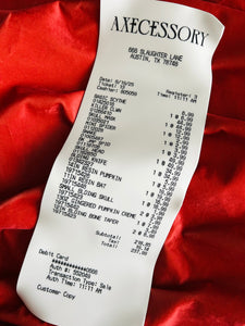 The Code Orange Receipt Wall Hanging