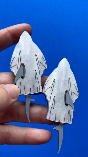 The Ghost Shark Earrings