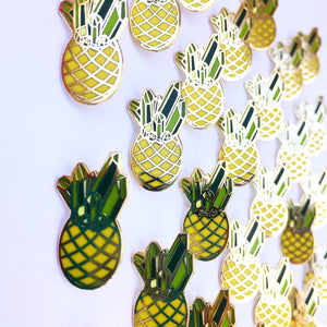 Emerald Pineapple Pin